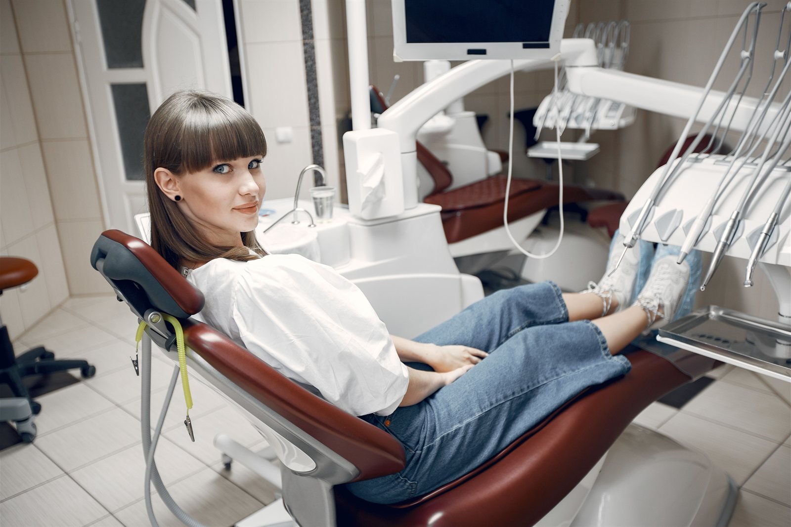 Relaxed patient receiving sedation dentistry at LA Periodontics in Los Angeles