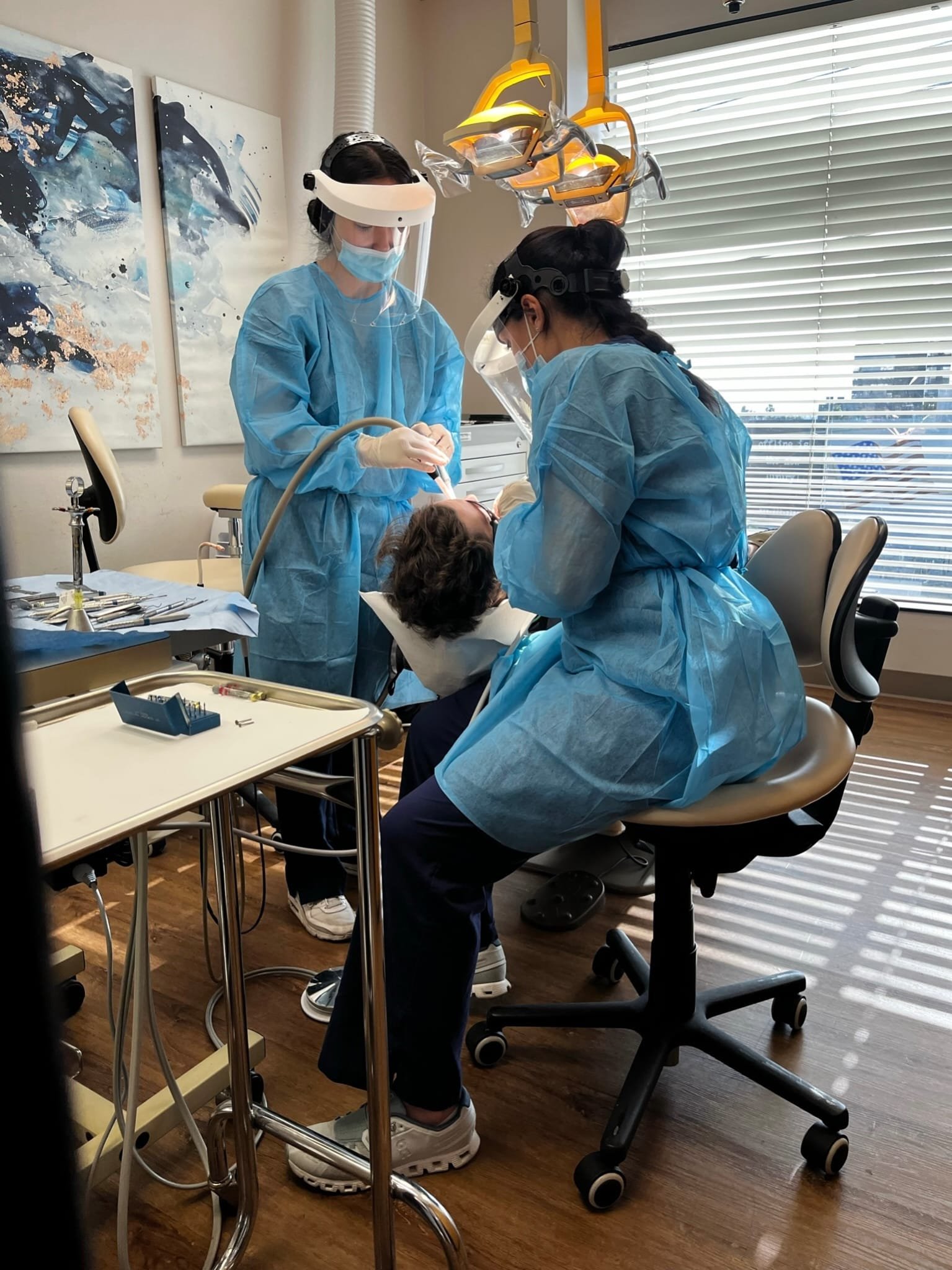 LA Periodontics team candid photo